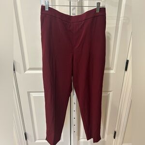 Banana Republic Burgundy Straight Leg Trousers